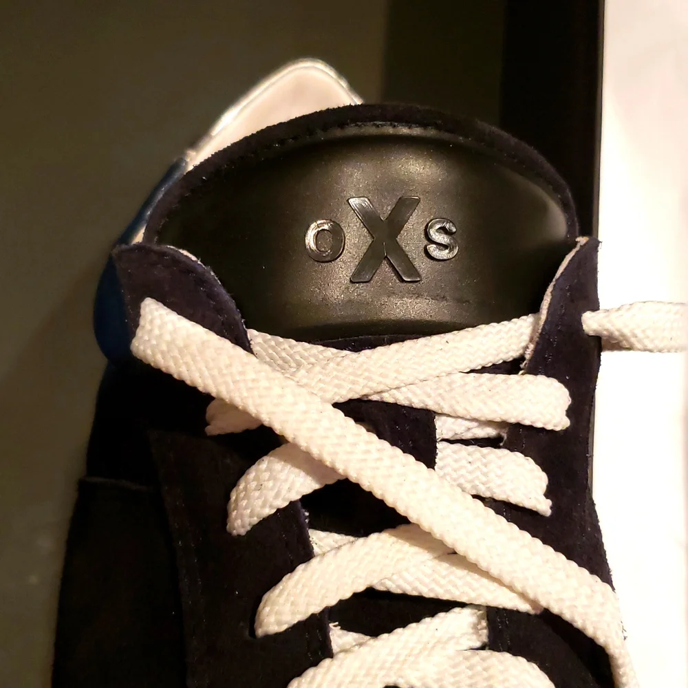 oXs Italy New Sneakers Edgy Wedge Tennis Shoes Suede Leather Women's 10 NIB